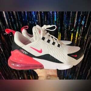 Women’s Nike Air Max 270 White/Pink with Black